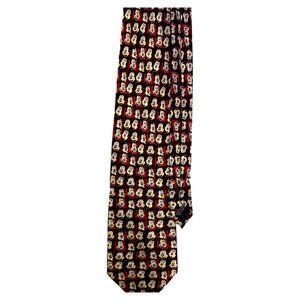 Vintage Disney Mickey Mouse Red Checkerboard Tie